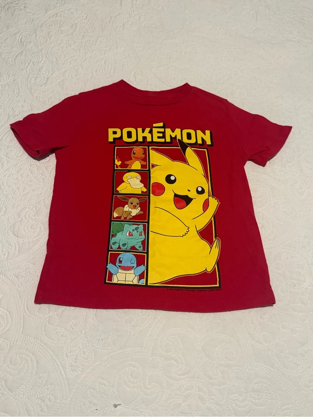 Old Navy Red Pokémon Pikachu Graphic Tee M (8)